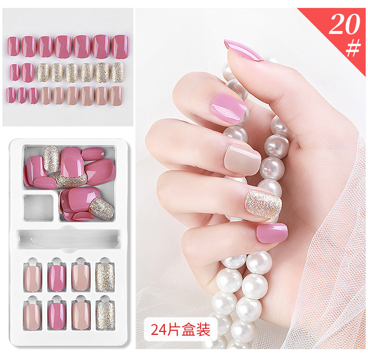 穿戴美甲片假指甲貼片美甲成品摩卡系列2020年新款廠家直銷(xiāo)